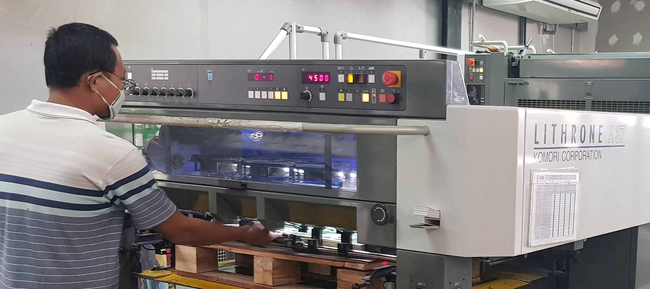 Impression offset à feuilles