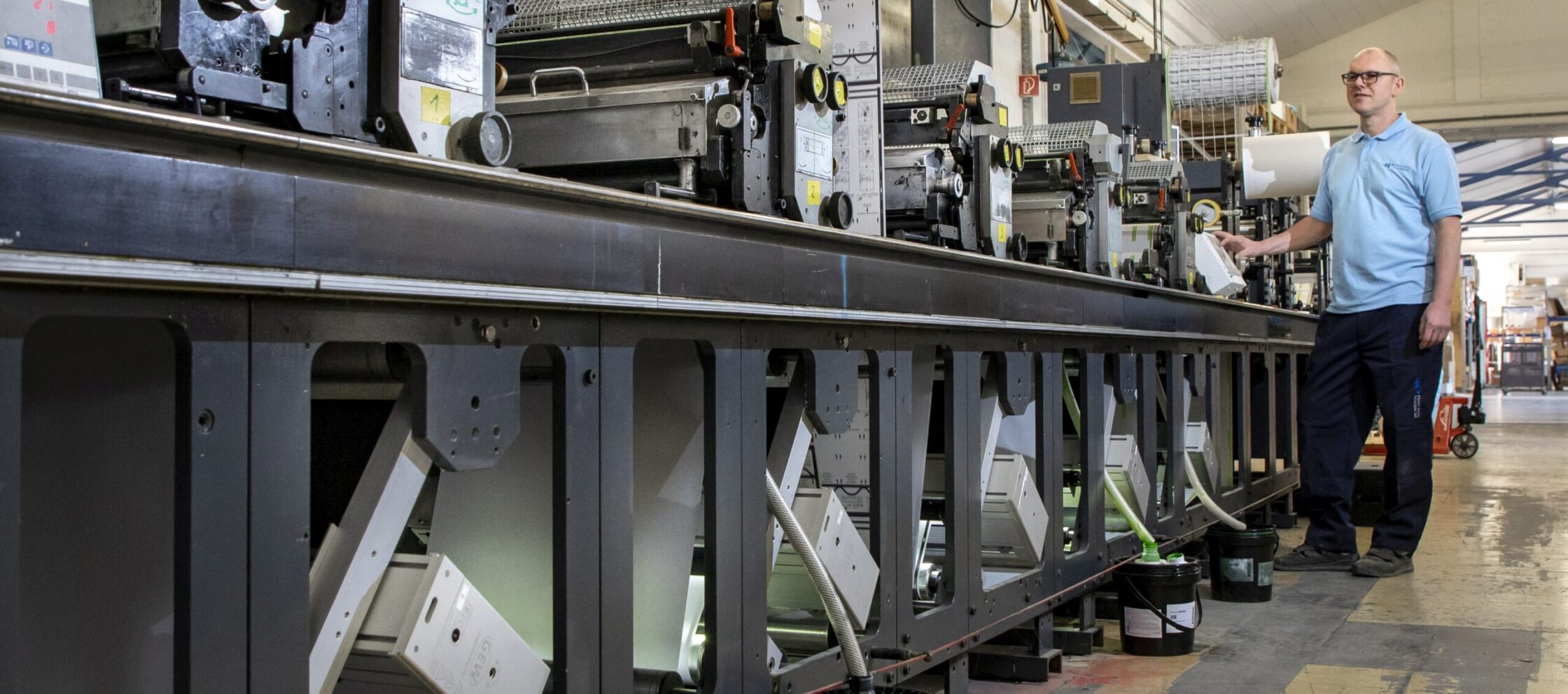 E2C HP sur une presse à imprimer